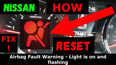 The <b>light</b> should turn on and then begin to flash. . How to reset airbag light on 2017 nissan altima